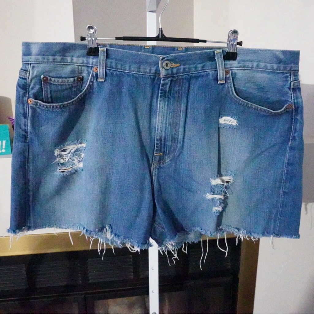 Lucky Brand Sz 38 Relaxed Jean Mens Denim Shorts